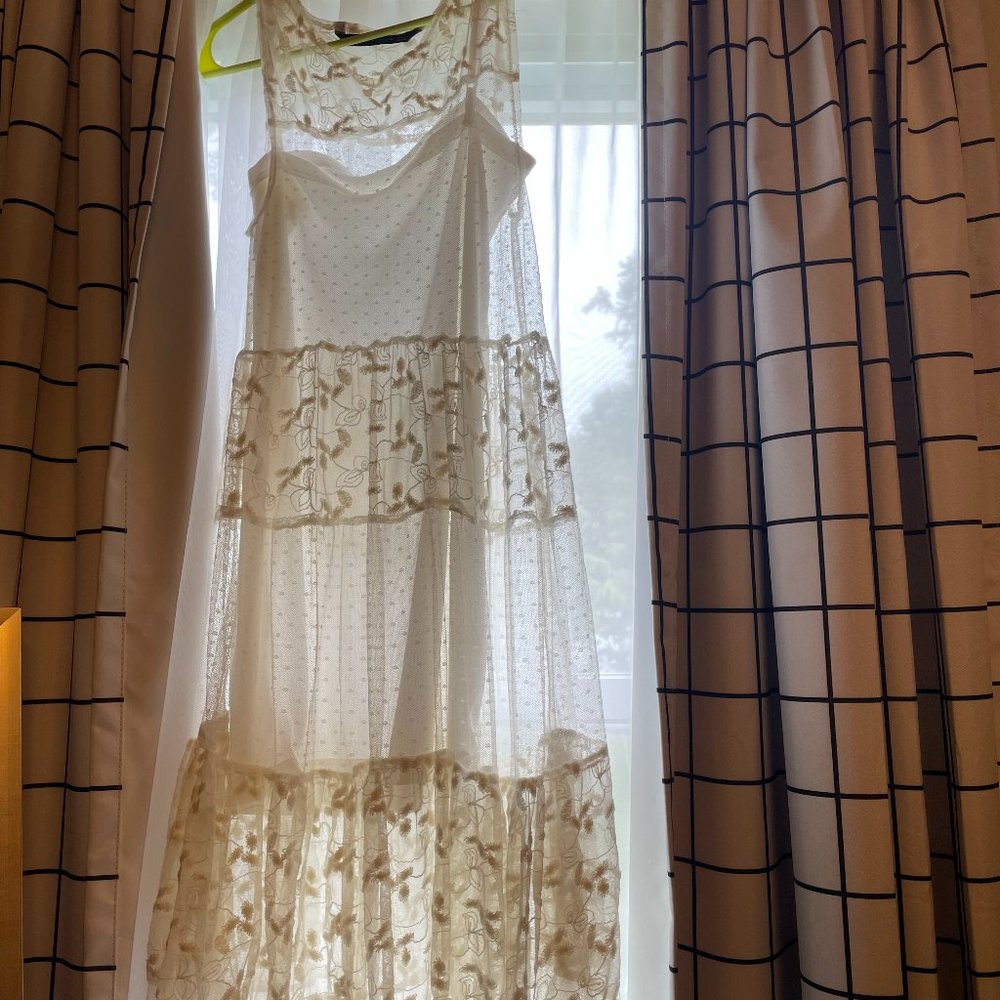 Zara White Maxi Sundress